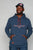 Kimes Ranch Mens TTL Hoodie Marine Blue 100% Cotton L/S