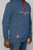 Kimes Ranch Mens TTL Hoodie Marine Blue 100% Cotton L/S